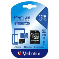 MicroSD Verbatim (+ SD adapter) 128GB klasa 10