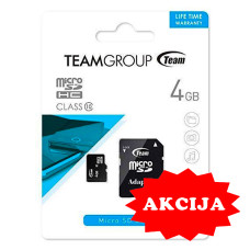 MicroSD kartica Teamgroup (+ SD adapter) 4GB