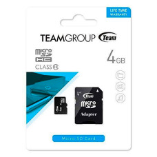 MicroSD Teamgroup (+ SD adapter) 4GB